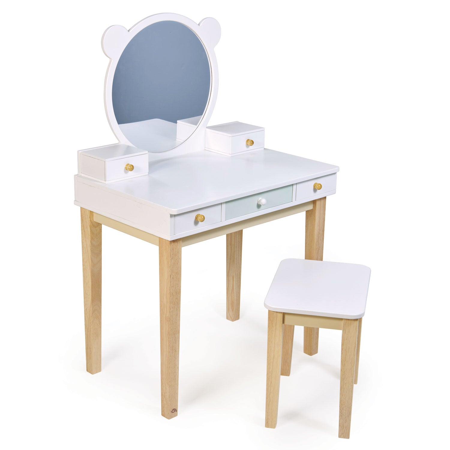 Buy Runesol Kids Dressing Table With Stool and Mirror for 3 7 Years White  Wooden Makeup Vanity Table With 3 Drawers, Christmas Girl Gifts Online in  India - Etsy